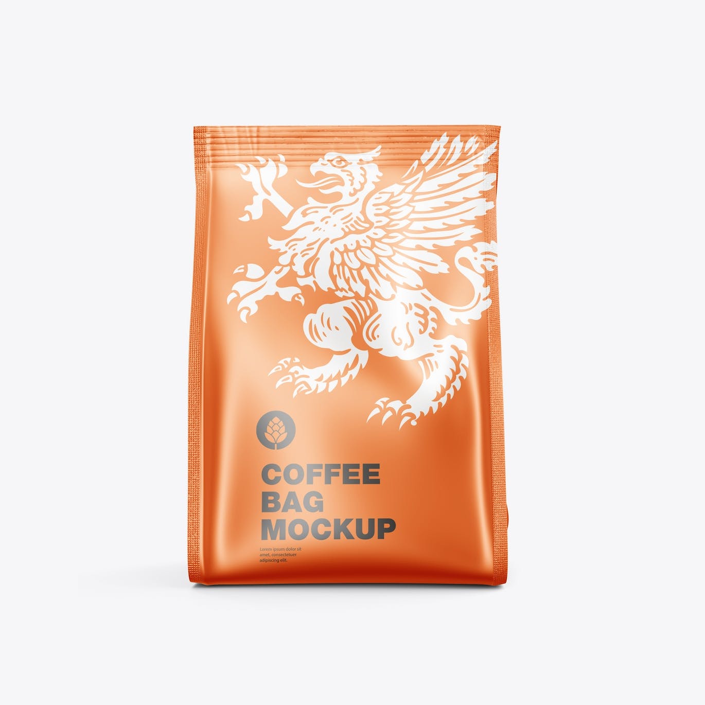 金属纸咖啡袋包装样机图 Pack Metallic Paper Coffee Bag Mockup 样机素材 sucaiwan.com