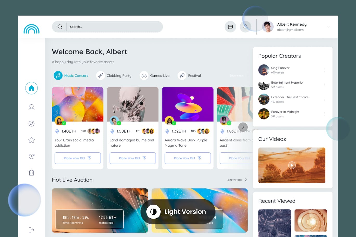NFT市场网站仪表盘设计模板 Bucklaps – NFT Marketplace Dashboard APP UI sucaiwan.com