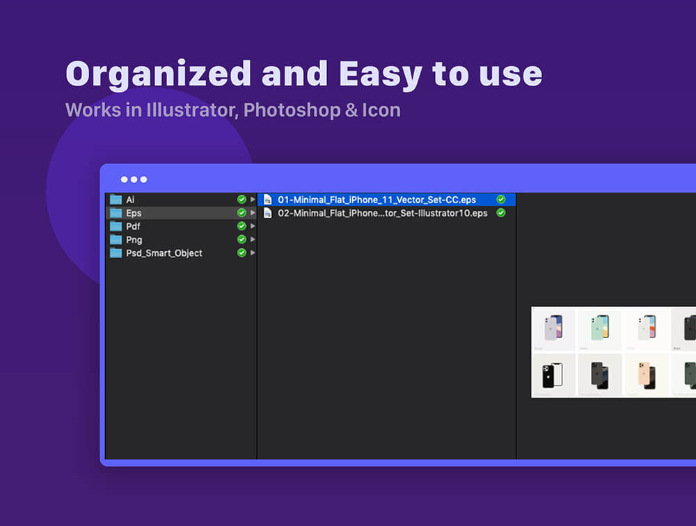 极简平面 iPhone 11 & 11 Pro矢量插画集 图片素材 sucaiwan.com