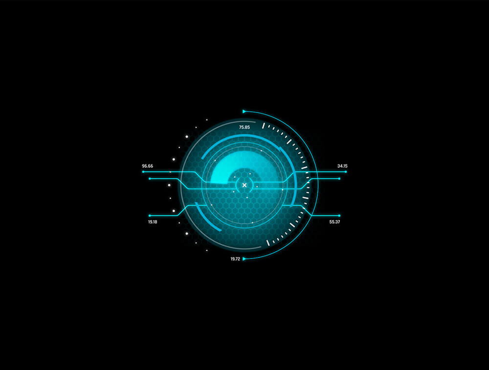 用户数据科技HUD元素AE素材 设计素材 sucaiwan.com