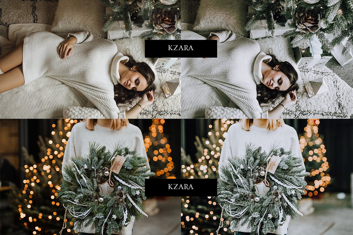 冬季绿色滤镜LR调色预设下载 Lightroom Presets – Winter Green 插件预设 sucaiwan.com