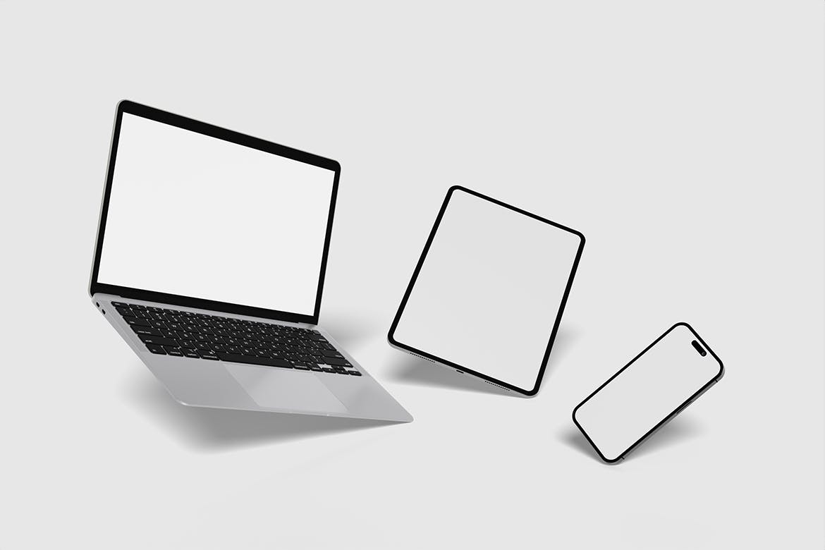 多尺寸苹果设备屏幕样机图psd模板v1 Multi Devices Mockup 样机素材 sucaiwan.com