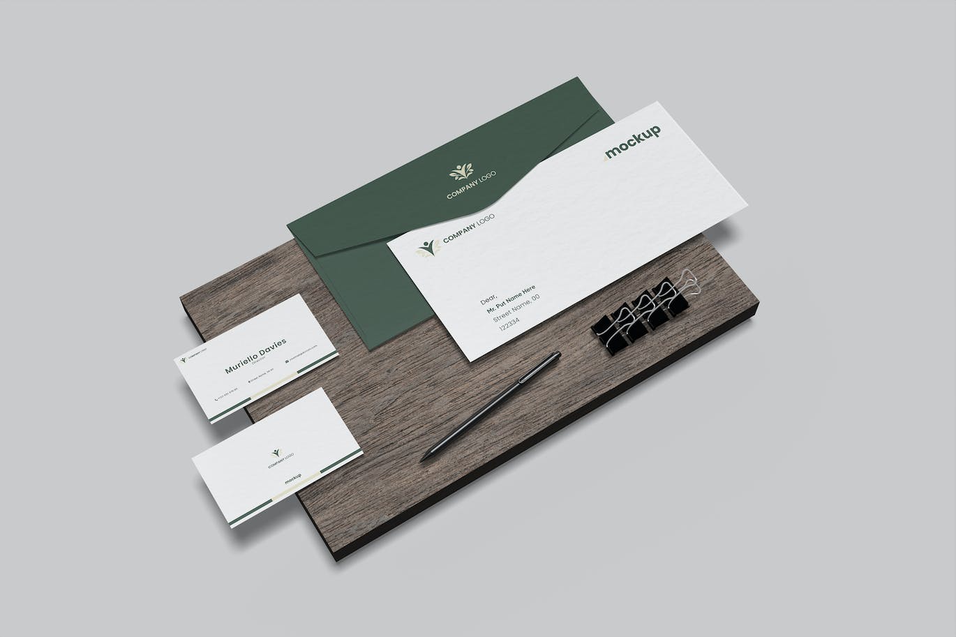 企业品牌文具VI设计样机图psd模板v3 Stationery Mockup 样机素材 sucaiwan.com