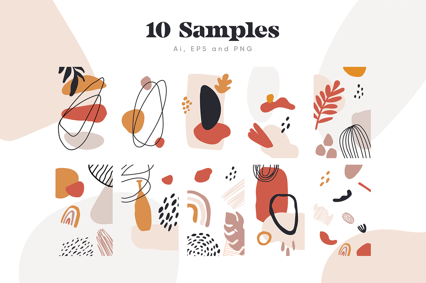 抽象形状和图案背景素材 Abstract Samples & Patterns 图片素材 sucaiwan.com