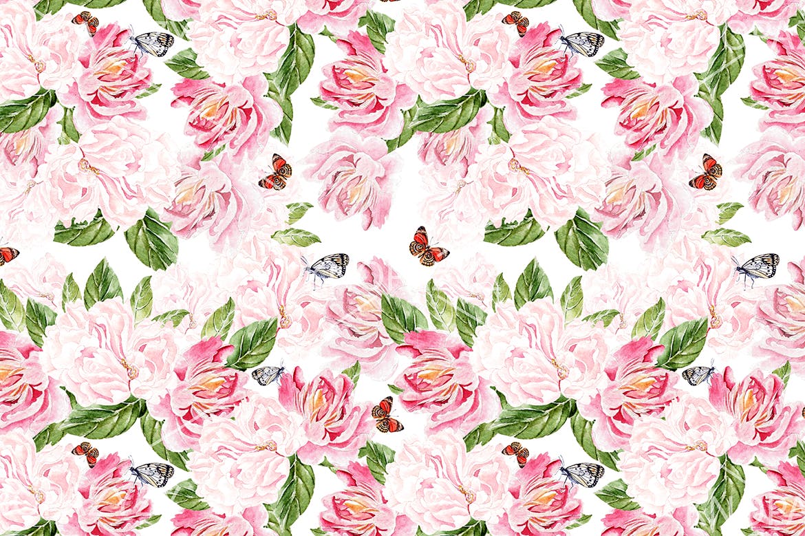 10个手绘水彩图案背景素材 10 Hand Drawn Watercolor Pattern 图片素材 sucaiwan.com