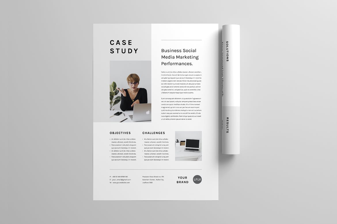 案例研究文档海报设计模板 Case Study | MS Word & Indesign 幻灯图表 第3张-素材湾丨精选海外优质设计素材资源 案例研究文档海报设计模板 Case Study | MS Word & Indesign 幻灯图表 sucaiwan.com