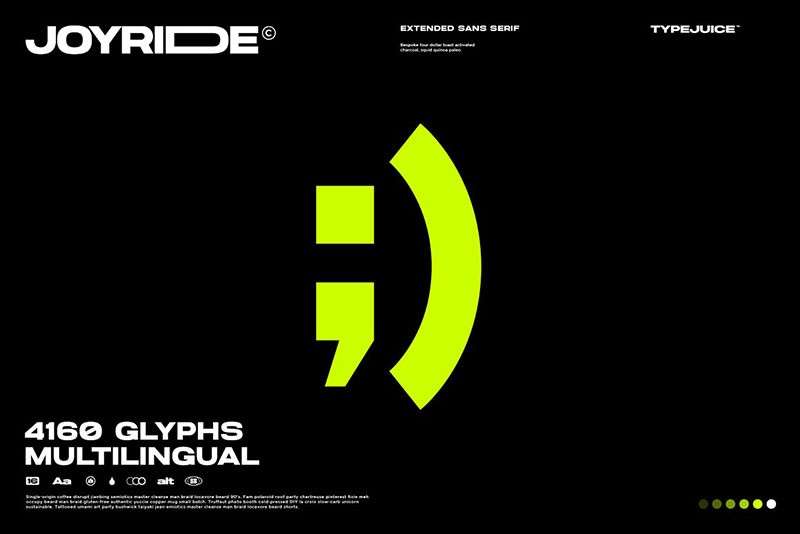 Joyride可变宽度无衬线英文字体 设计素材 sucaiwan.com
