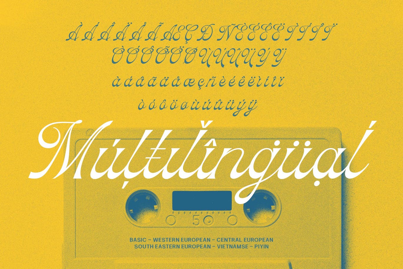 70年代风格音符字体素材 Hulahoy Typeface 设计素材 sucaiwan.com