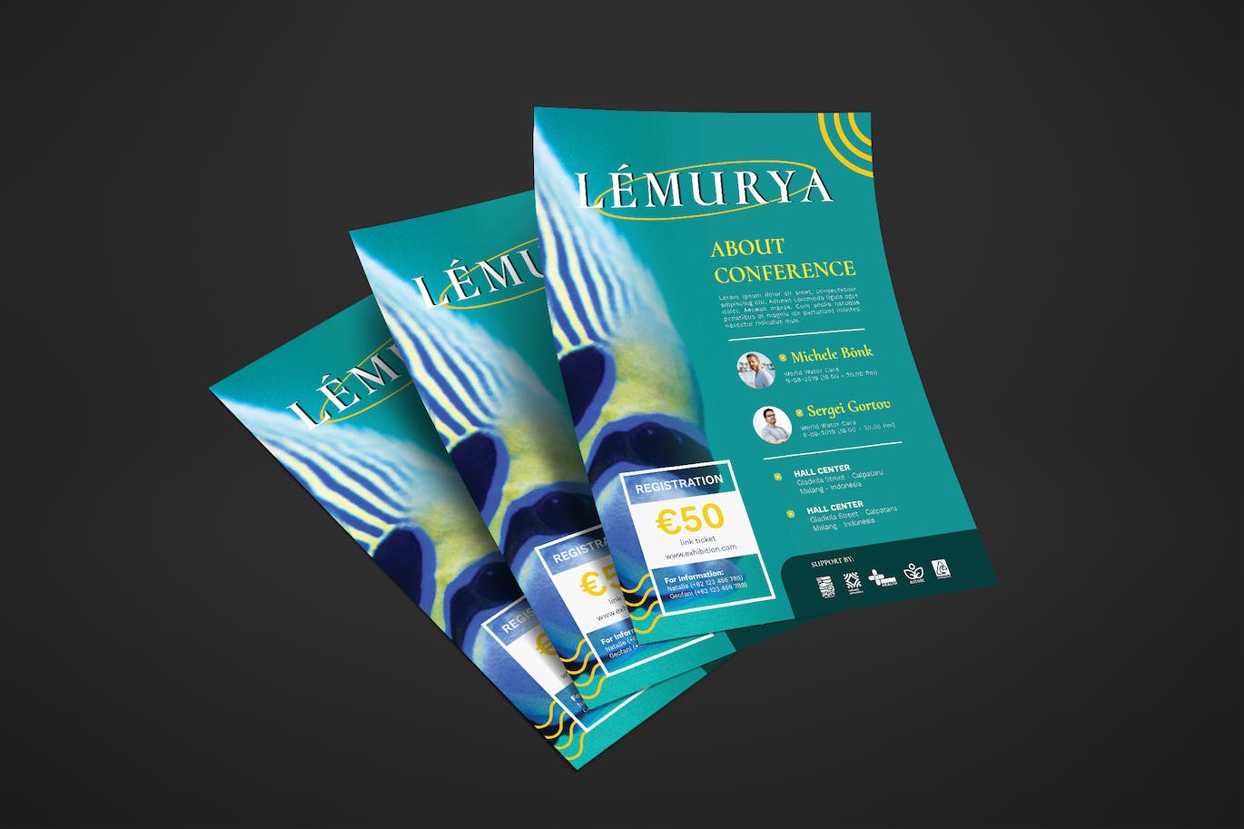 公司会议座谈会海报设计 Conference – Flyer Design 设计素材 sucaiwan.com