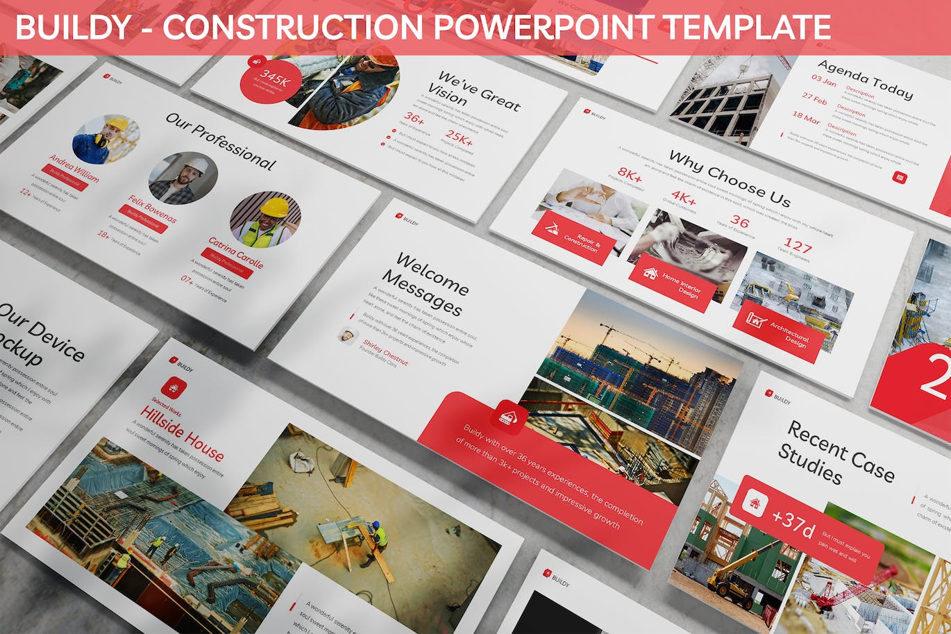 基建施工PowerPoint演示文稿模板 Buildy – Construction Powerpoint Template 幻灯图表 sucaiwan.com