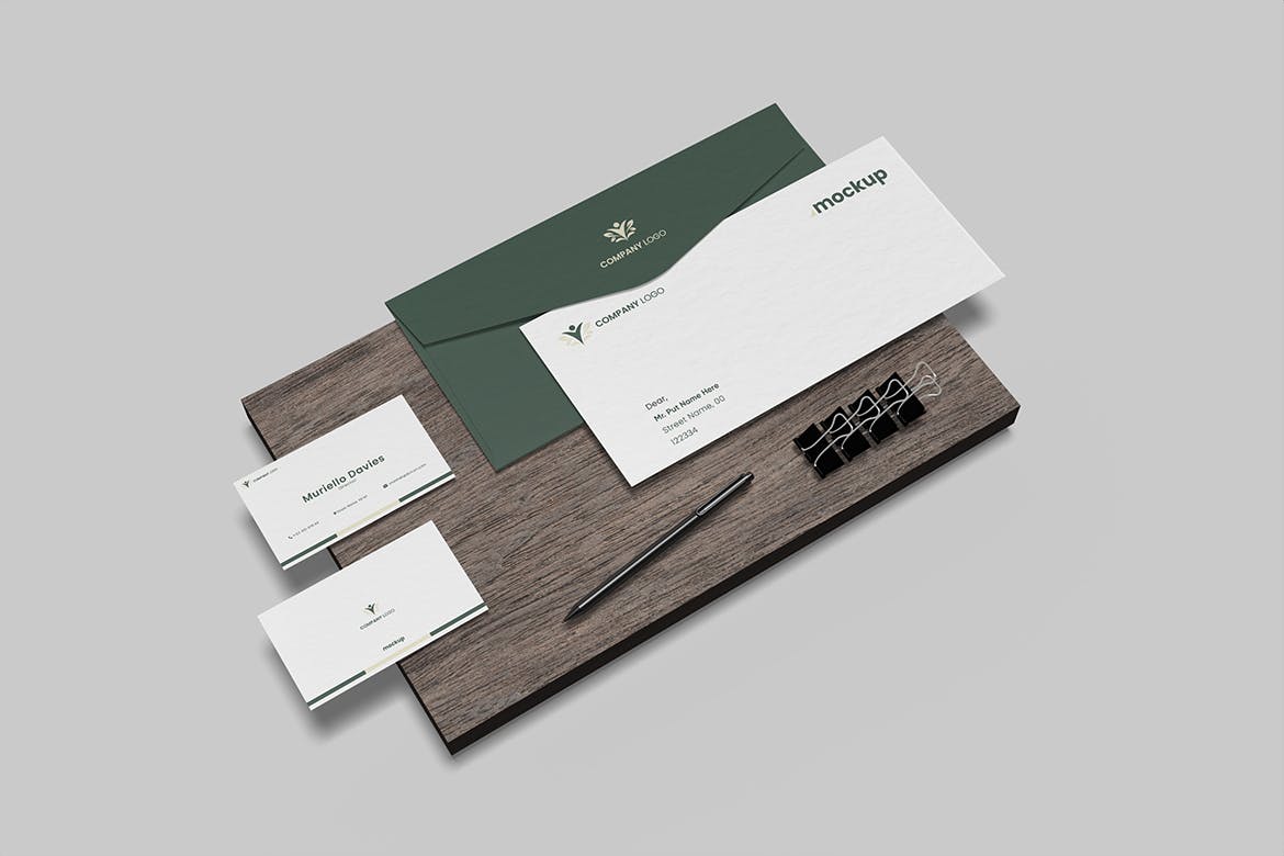 企业品牌文具VI设计样机图psd模板v3 Stationery Mockup 样机素材 sucaiwan.com