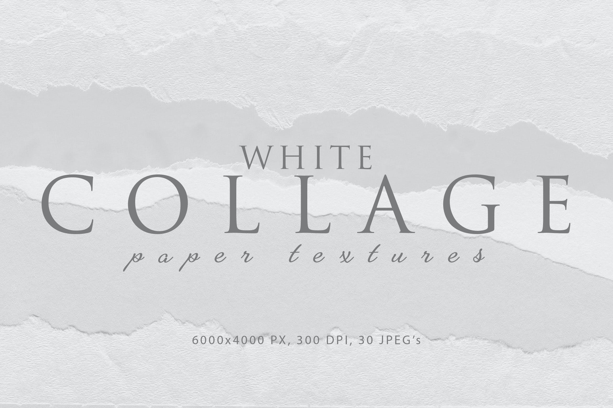白色拼贴纸纹理素材 Collage White Paper Textures 图片素材 sucaiwan.com