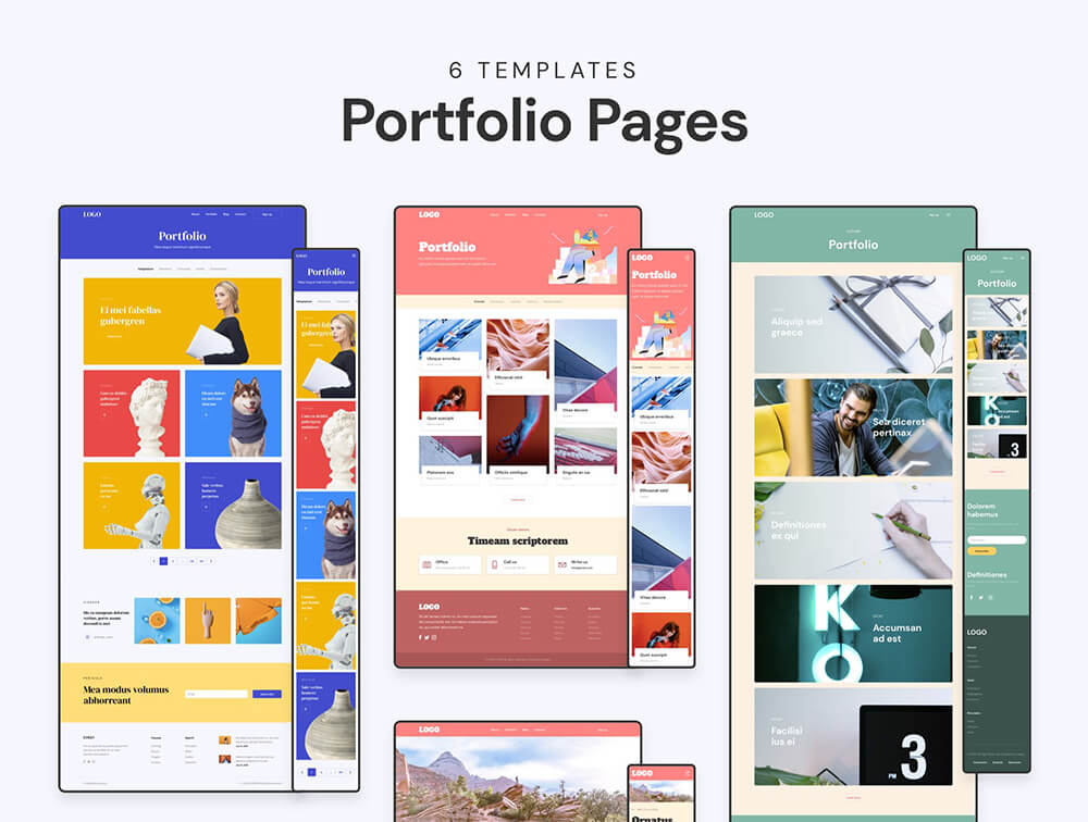 响应式网站页面设计模板 APP UI sucaiwan.com