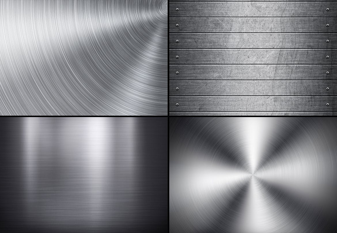 不锈钢金属纹理背景素材v4 Metal Backgrounds Col 4 图片素材 sucaiwan.com