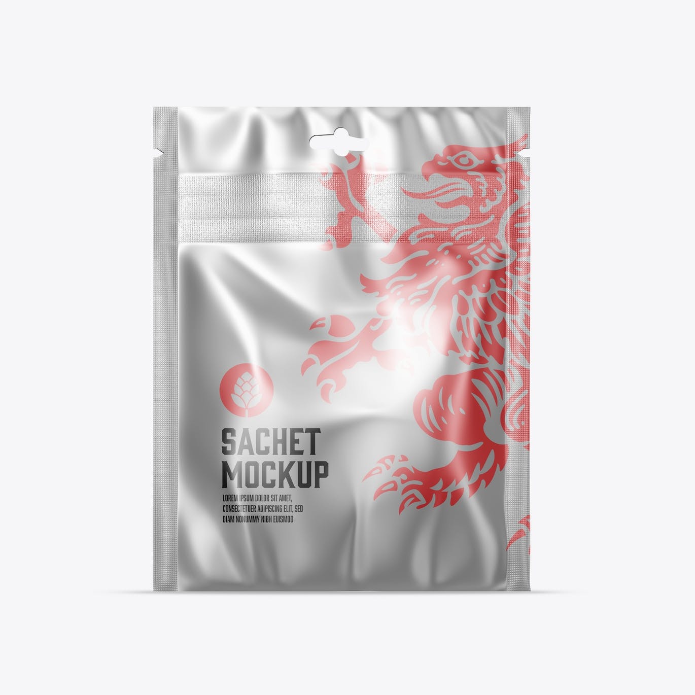 金属小袋包装设计样机图 Metallic Sachet Mockup 样机素材 sucaiwan.com