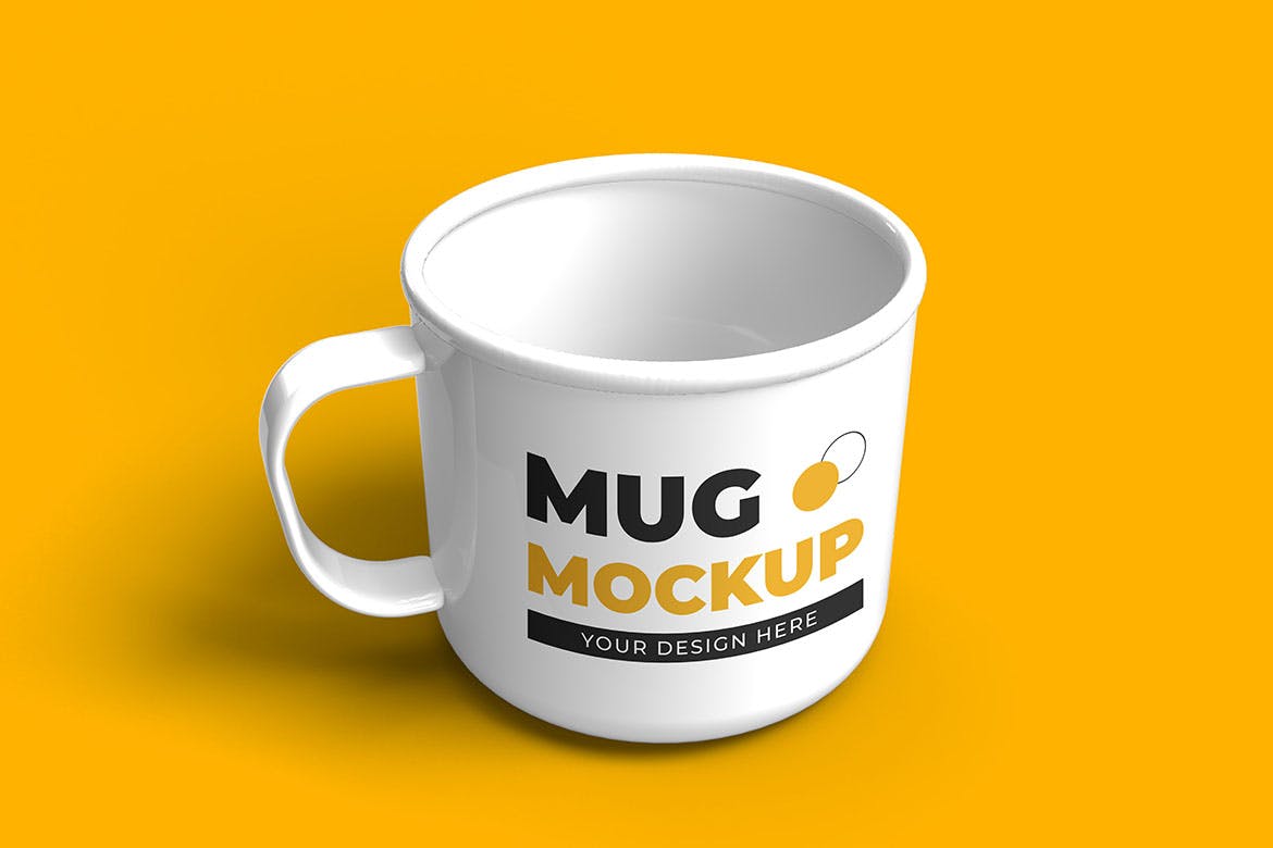 金属水杯外观设计样机图 Metal Mug Mock-up 样机素材 sucaiwan.com