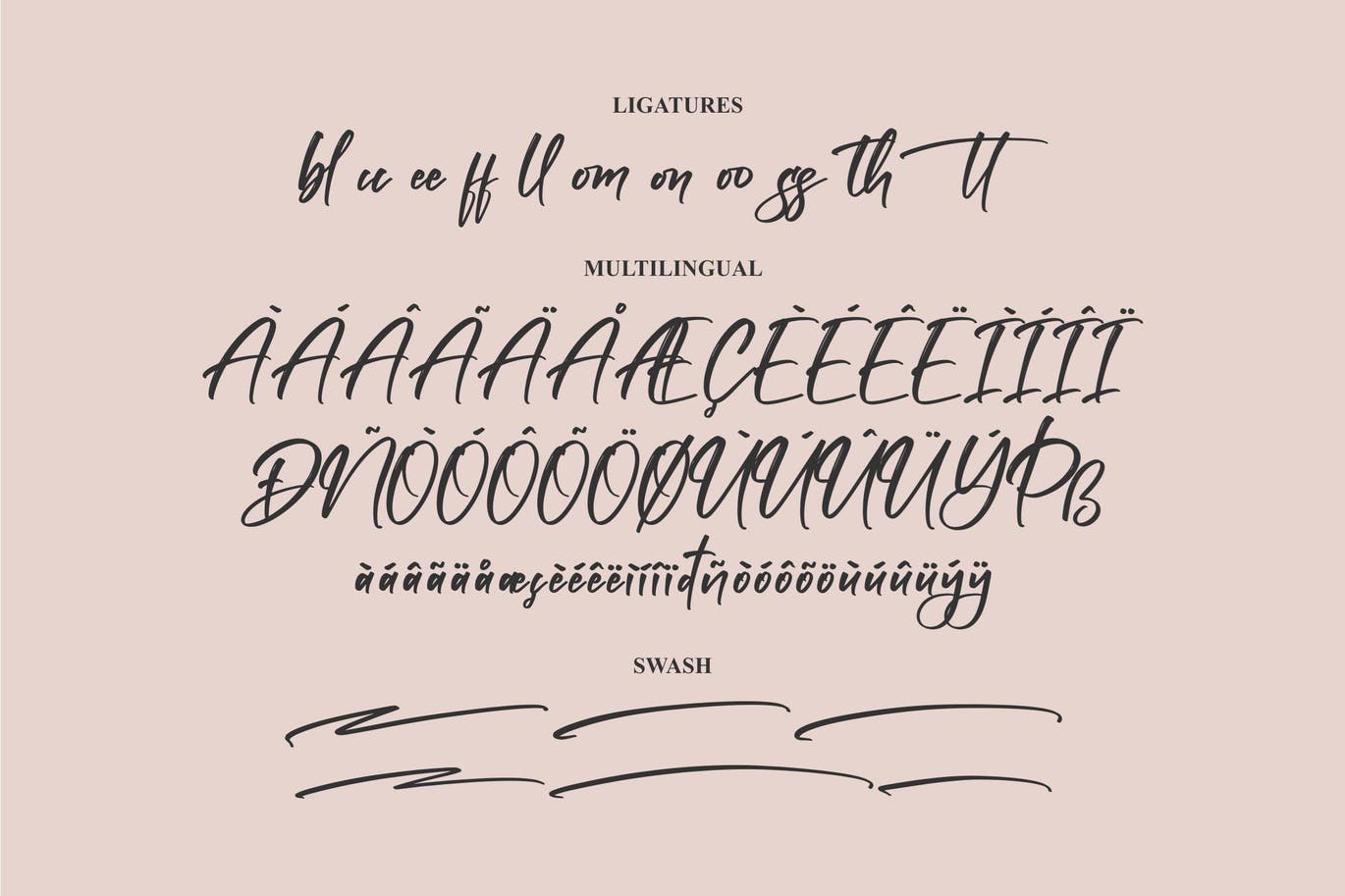 个人签名笔刷字体素材 Harthenlie Brush Font 设计素材 sucaiwan.com