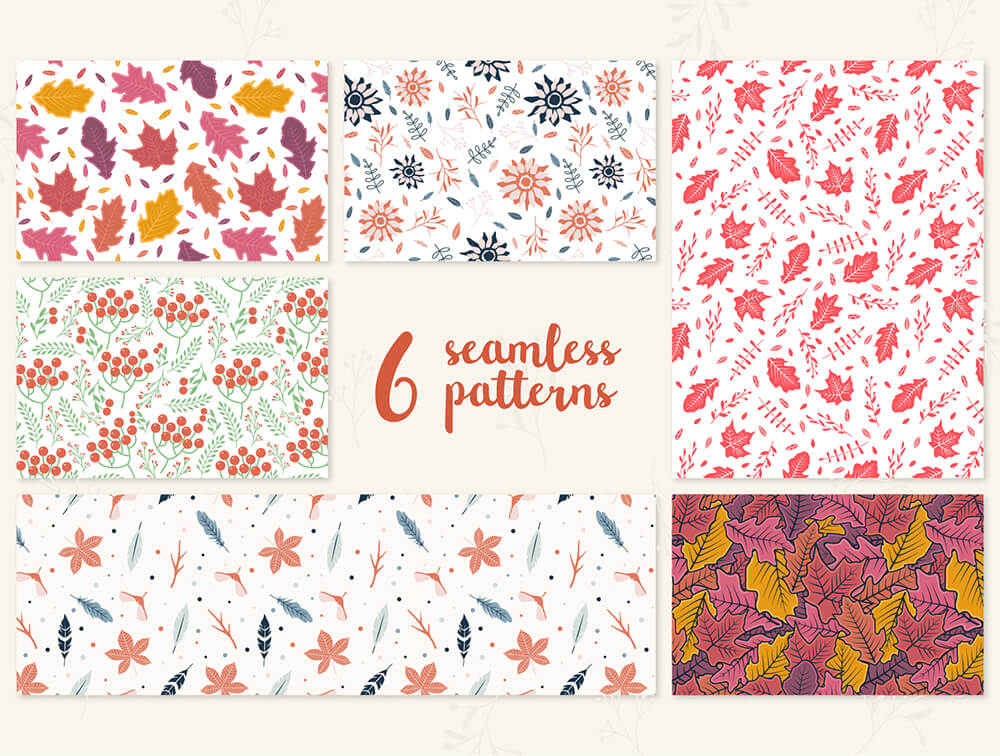 秋季Banner背景图案框架素材 图片素材 sucaiwan.com