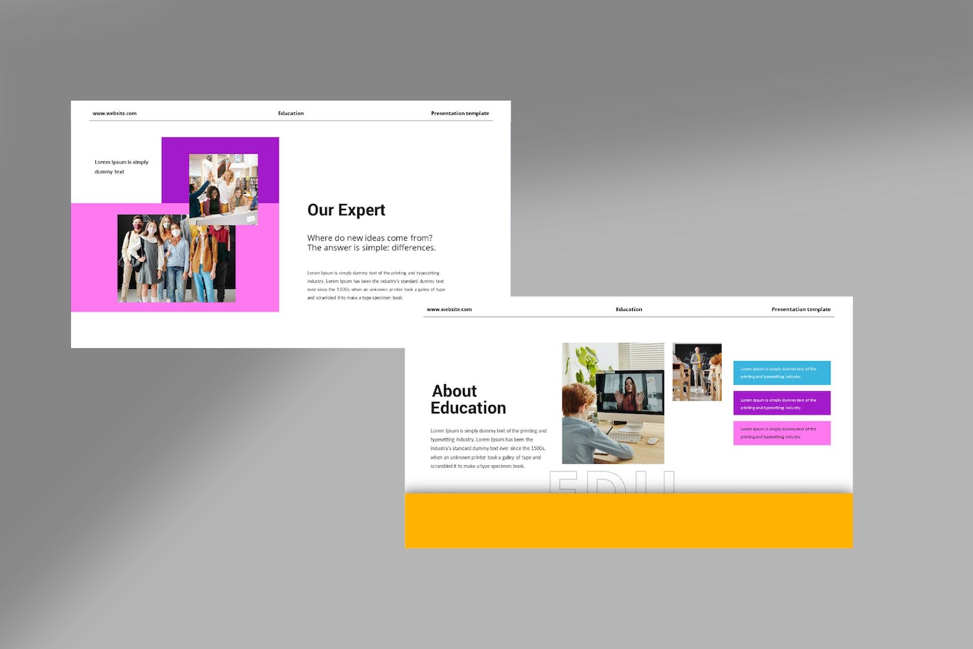 现代创新教育主题Powerpoint幻灯片模板 Education Powerpoint Template 幻灯图表 sucaiwan.com