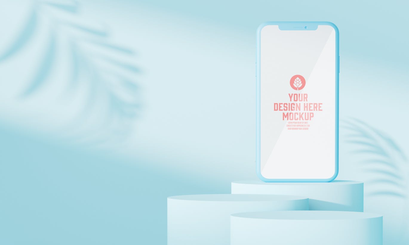 抽象背景苹果设备屏幕样机图psd素材 Abstract Background with Devices Mockup 样机素材 sucaiwan.com