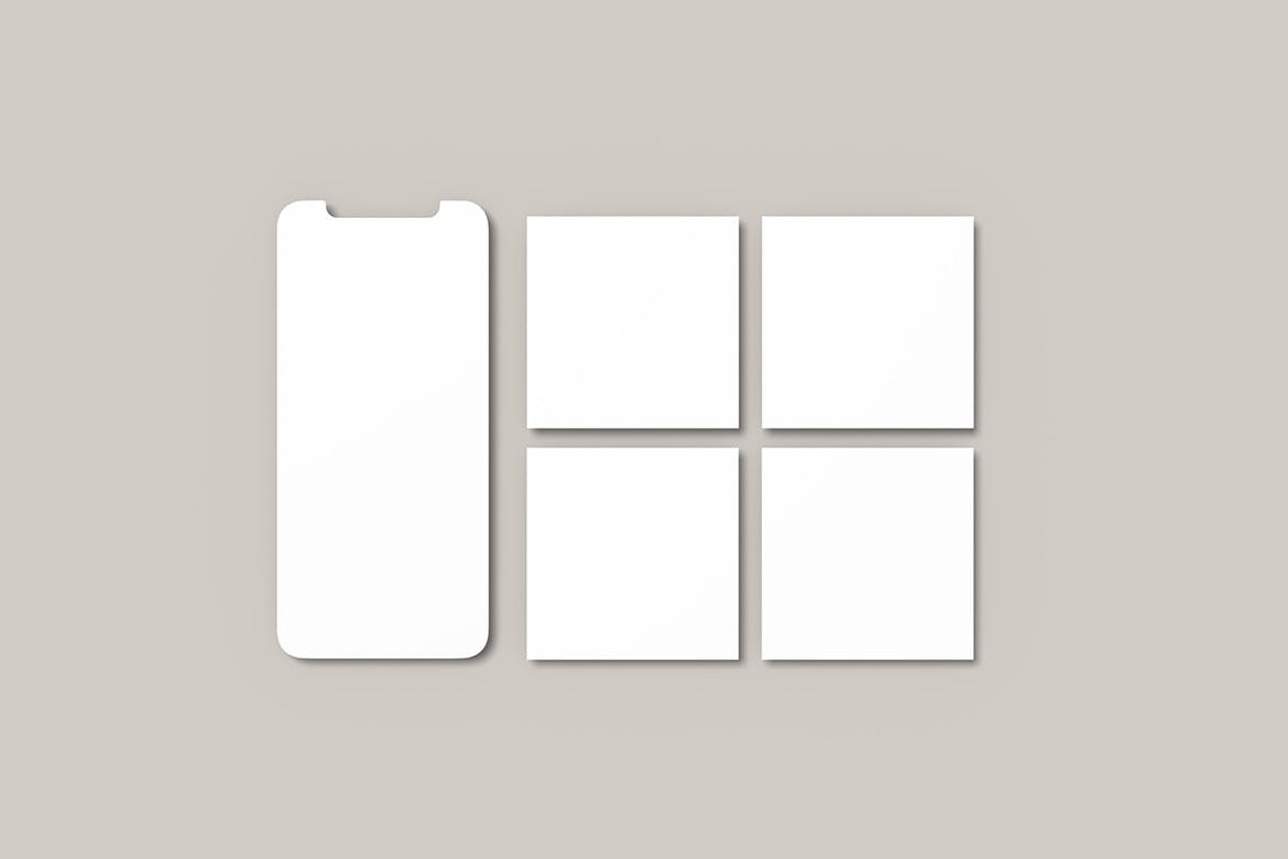 社交媒体Instagram手机屏幕样机psd模板 Social Media Instagram Mockup 样机素材 sucaiwan.com