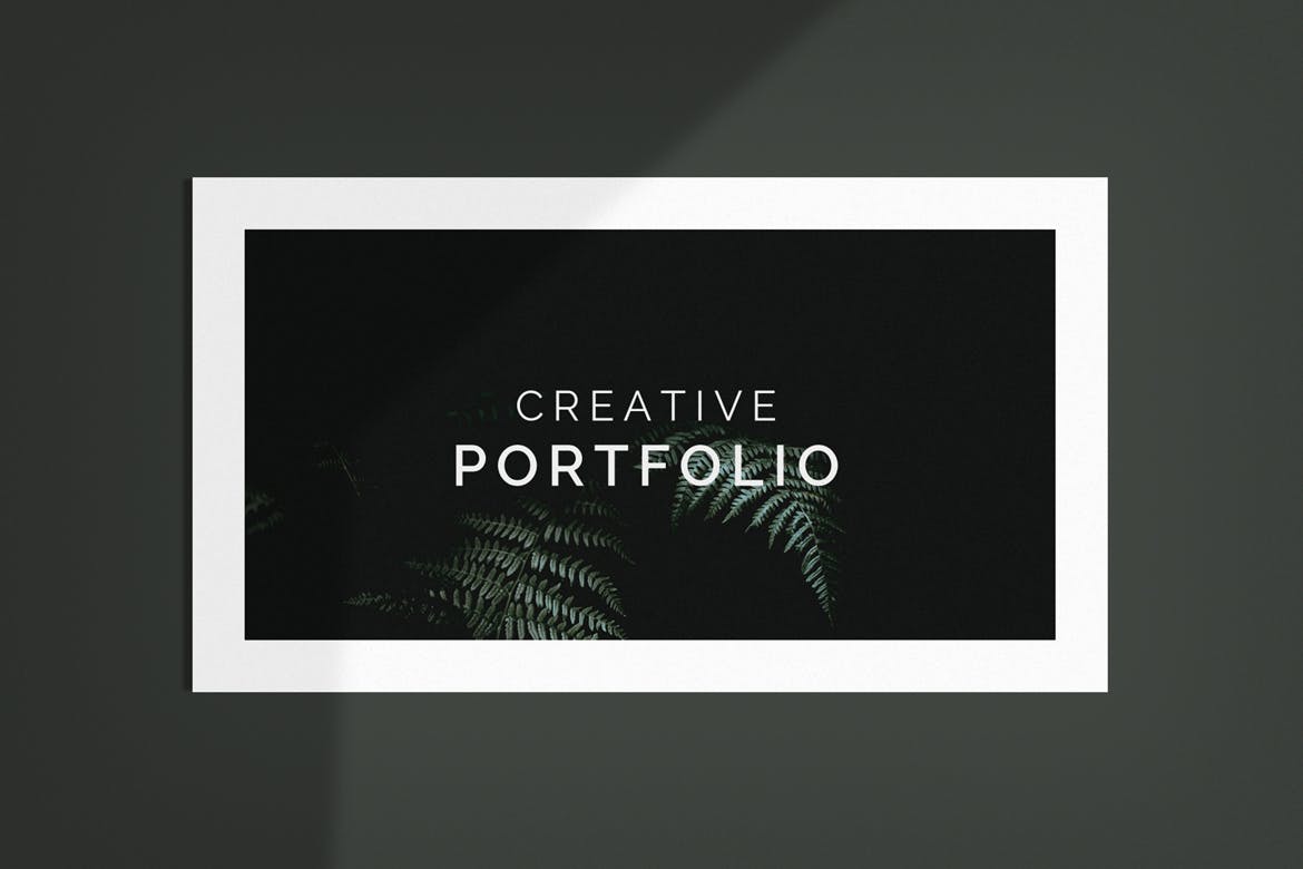 极简风作品展示Google幻灯片模板 Minimal Portfolio Google Slides Template 幻灯图表 sucaiwan.com