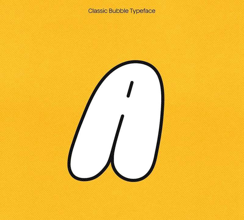 Glue有趣的气泡英文字体 设计素材 sucaiwan.com