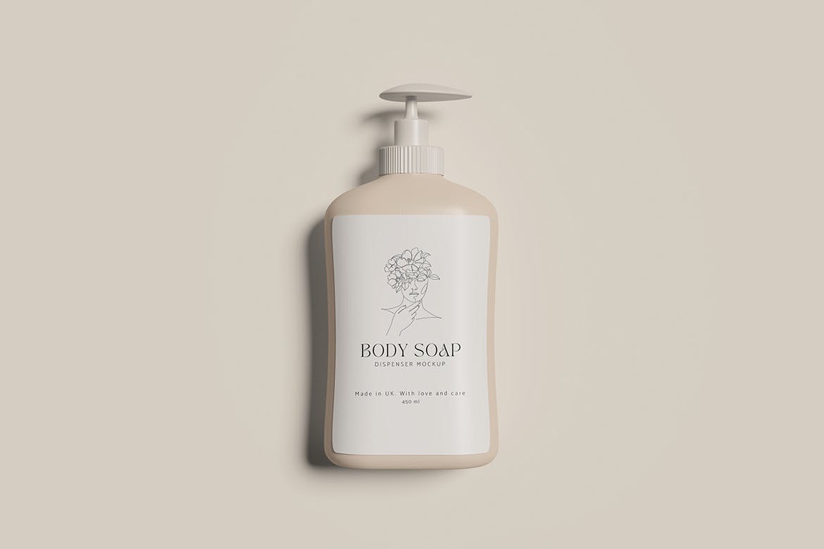 按压皂液器包装设计样机 Soap Dispenser Mockup 样机素材 sucaiwan.com