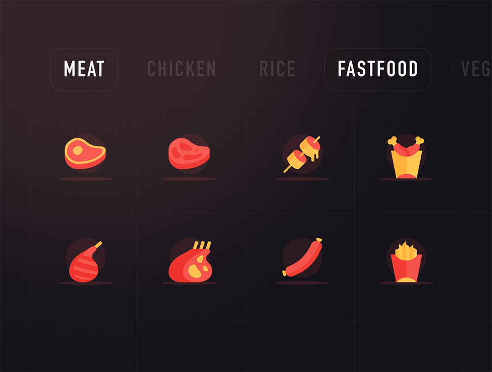 食物彩色图标素材包 图标素材 sucaiwan.com