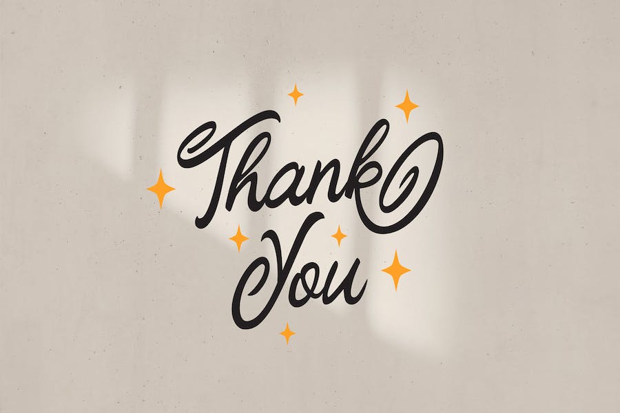 现代脚本手写字体素材 设计素材 sucaiwan.com