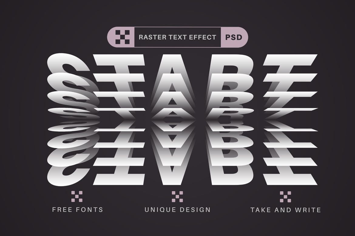 堆叠纸张文字效果字体样式 Paper Rustle – Editable Text Effect, Font Style 插件预设 sucaiwan.com