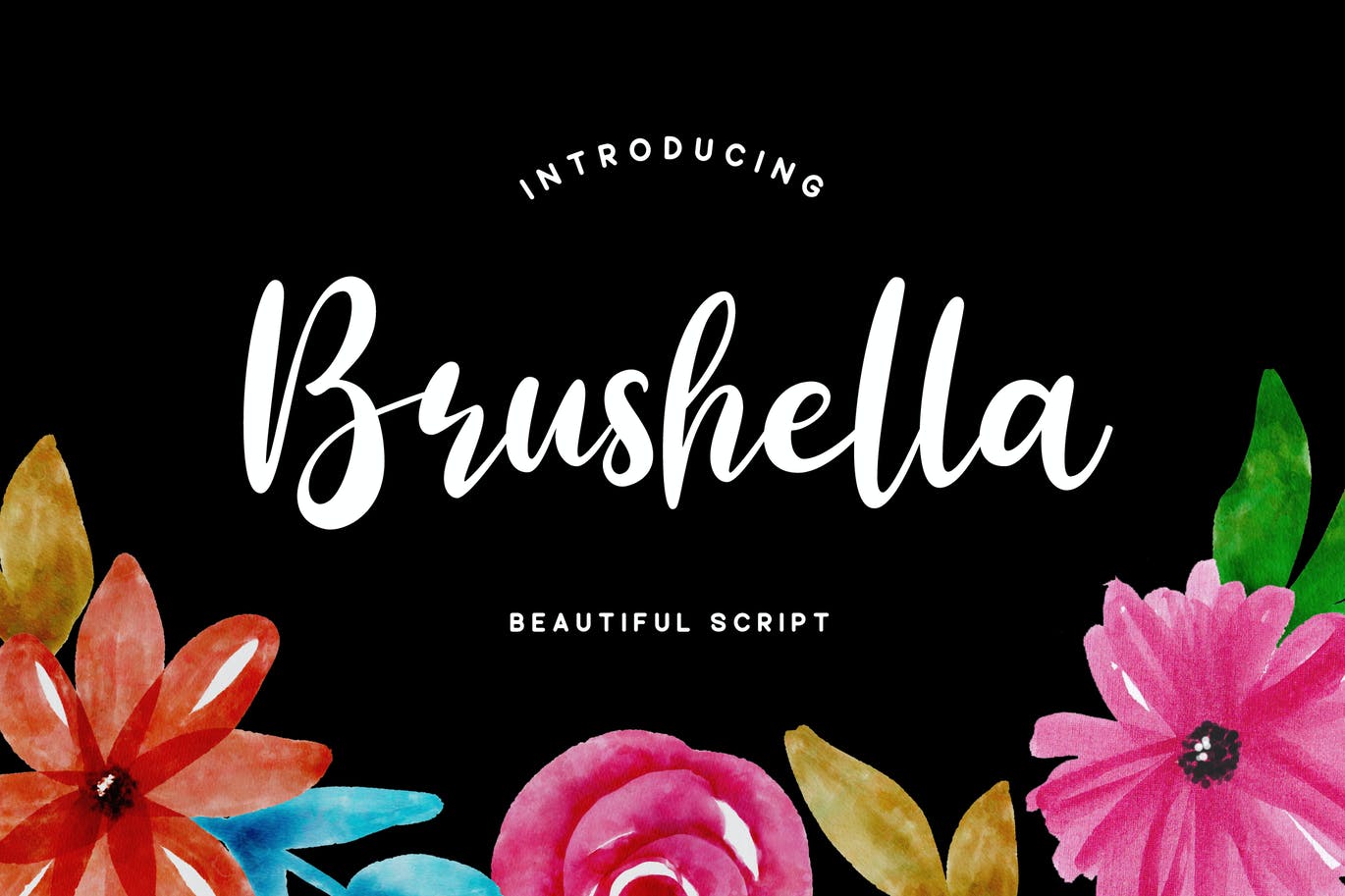 美丽精致的脚本字体 Brushella Font 设计素材 sucaiwan.com