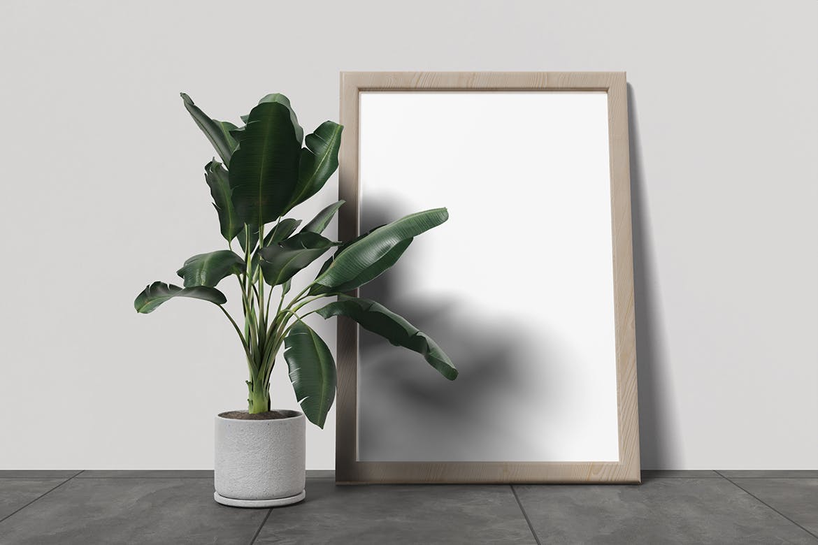 艺术作品画框样机图psd模板 Frame Mockup 样机素材 sucaiwan.com