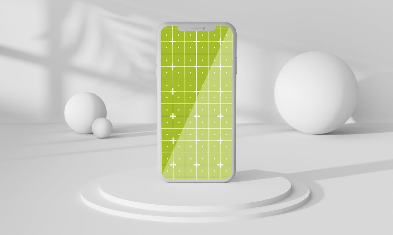 抽象背景苹果设备屏幕样机图psd素材 Abstract Background with Devices Mockup 样机素材 sucaiwan.com