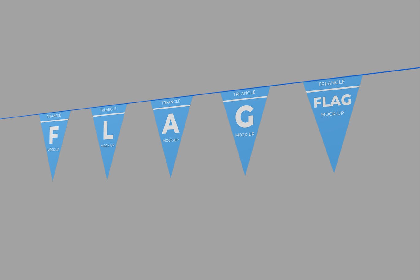 活动和节日三角旗设计样机图 Event & Festival Triangle Flag Mockup 样机素材 sucaiwan.com