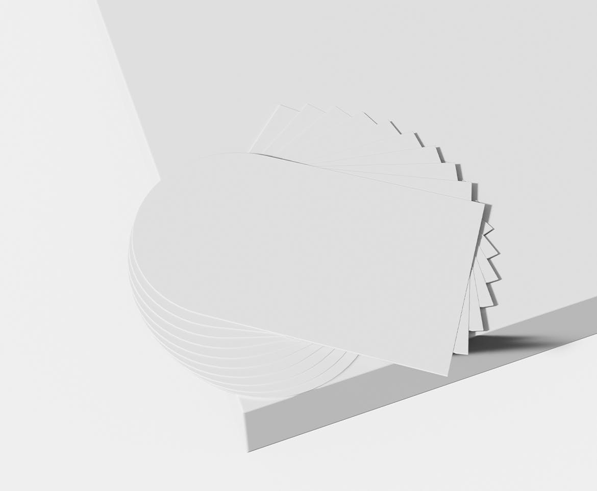 螺旋拱形名片展示样机psd模板 Business Cards Mockup 样机素材 sucaiwan.com