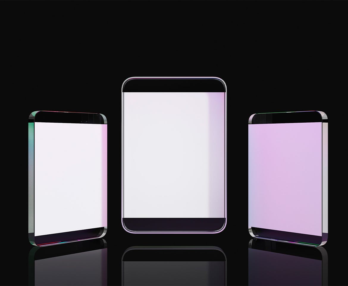 NFT数字藏品玻璃卡片样机psd模板 NFT Trading Card Mockups 样机素材 sucaiwan.com