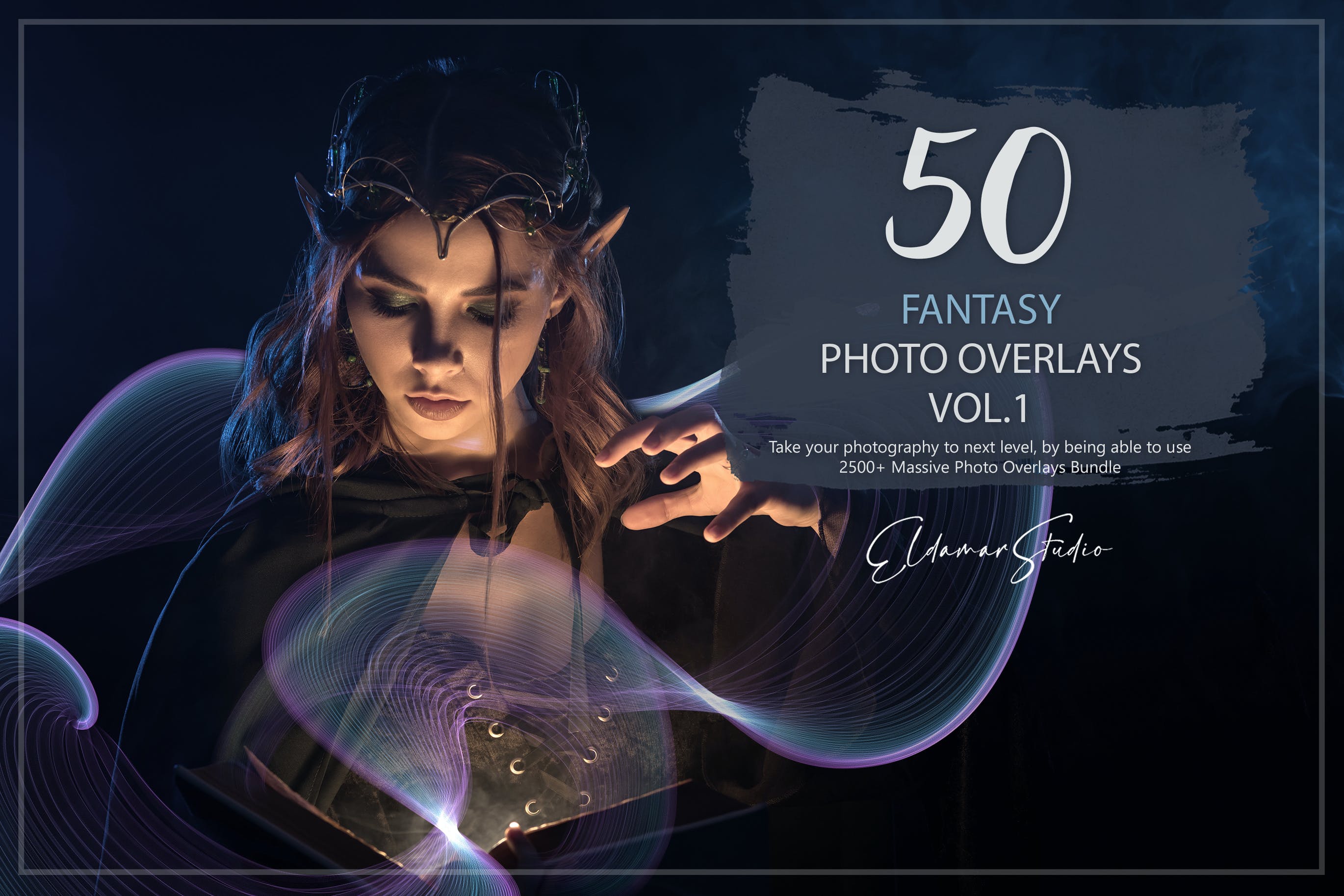 50个梦幻彩色几何线条照片叠层背景素材v1 50 Fantasy Photo Overlays – Vol. 1 图片素材 sucaiwan.com
