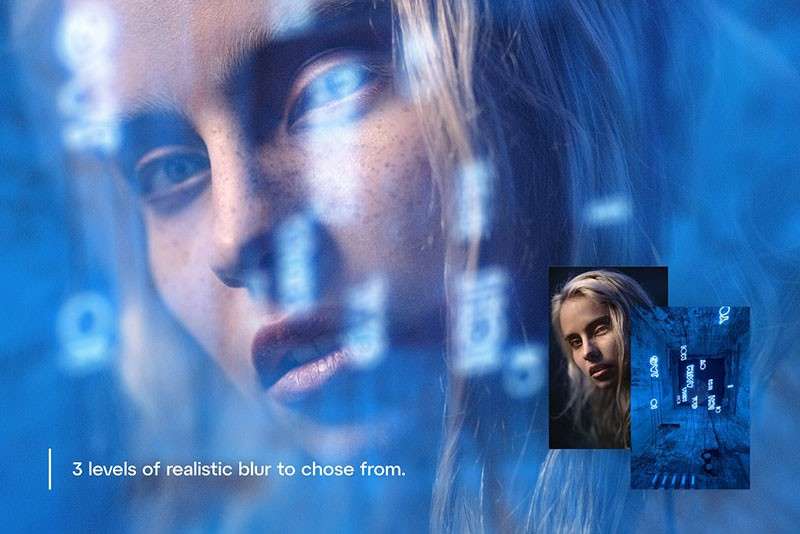 真实的玻璃反光效果PS图层样式 插件预设 sucaiwan.com