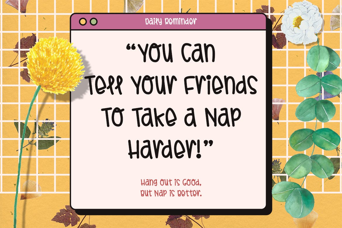 右倾斜个性衬线字体素材 Teen Days – Girly Kids Font 设计素材 第5张-素材湾丨精选海外优质设计素材资源 右倾斜个性衬线字体素材 Teen Days – Girly Kids Font 设计素材 sucaiwan.com