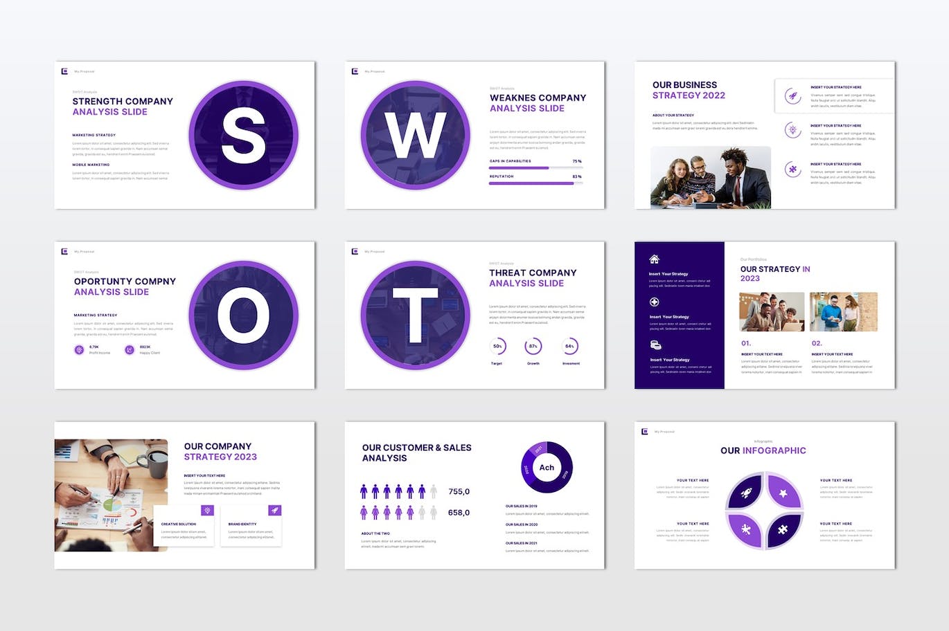 企业提案方案谷歌幻灯片演示文稿模板 My Proposal Google Slides Presentation Template 幻灯图表 sucaiwan.com