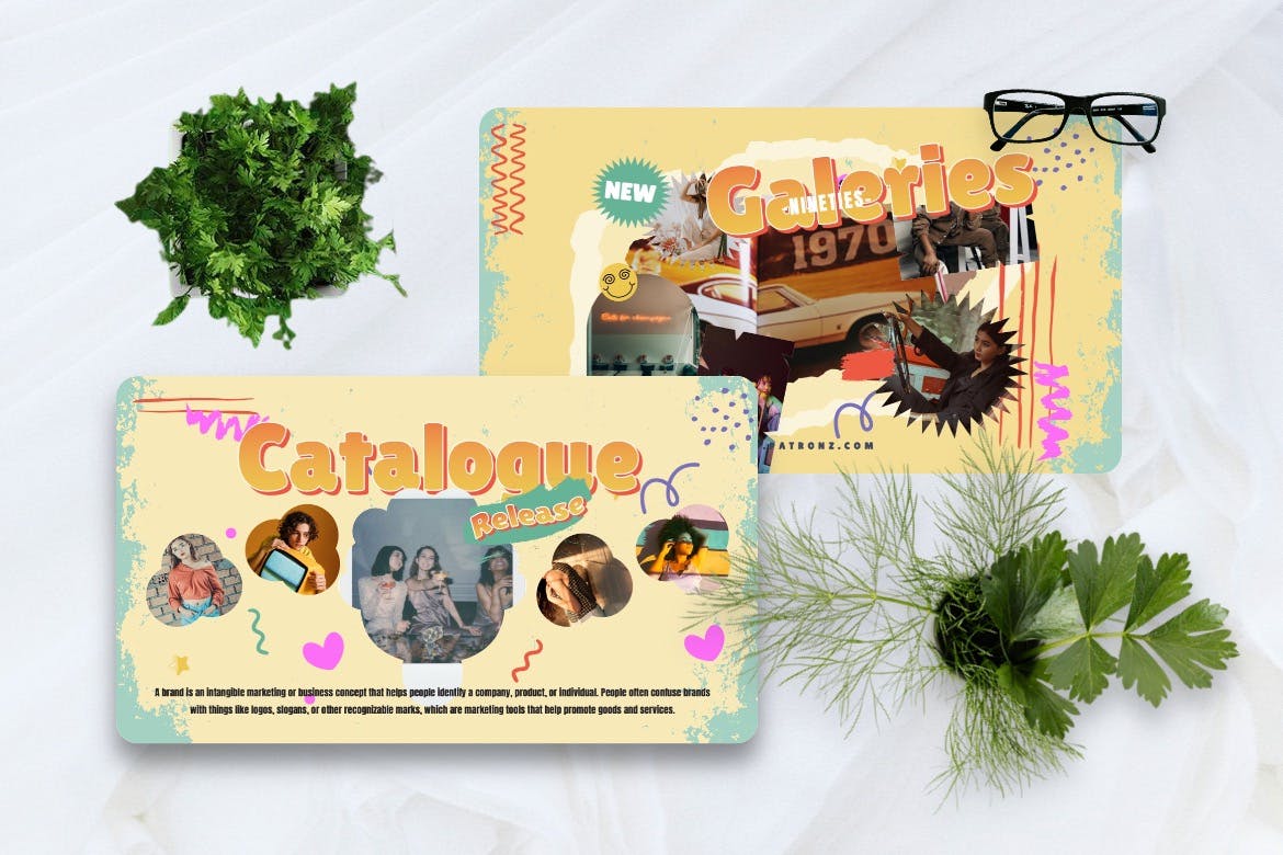 复古风格PPT幻灯片设计模板 Patronz – Retros Powerpoint Template 幻灯图表 sucaiwan.com