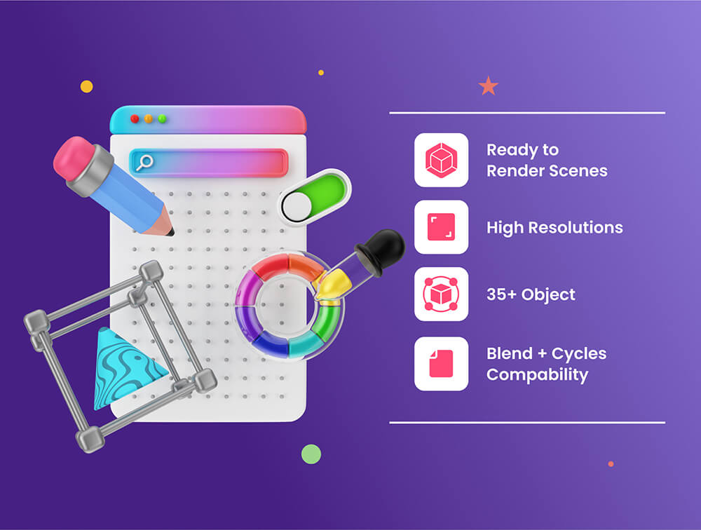 用户界面&图形设计3D图标和插画 图标素材 sucaiwan.com