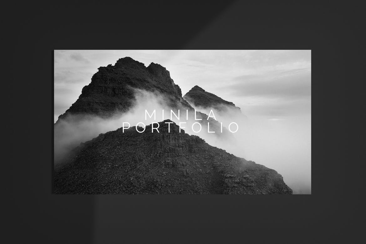 极简作品集谷歌幻灯片演示文稿模板 Minimal Portfolio Google Slides Template 幻灯图表 sucaiwan.com