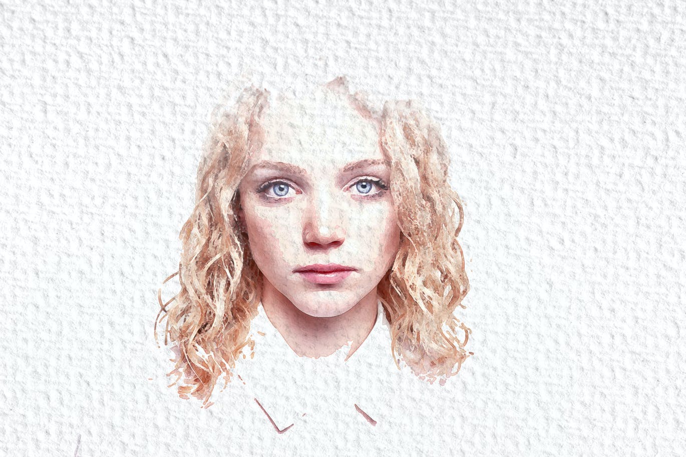 水彩绘画照片效果PS动作 Watercolor Painting Photoshop Action 插件预设 sucaiwan.com