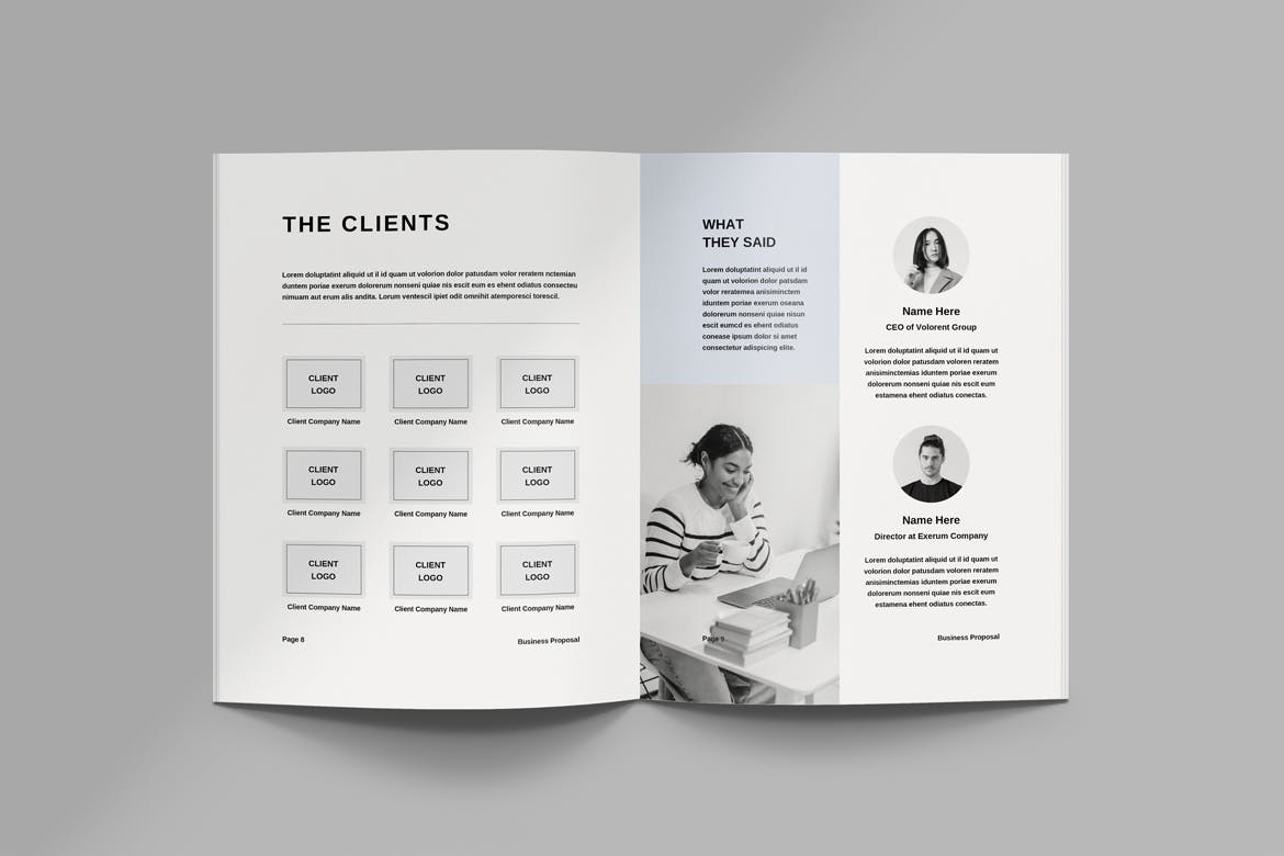 项目建议提案杂志设计模板 Proposal | MS Word & Indesign 设计素材 sucaiwan.com