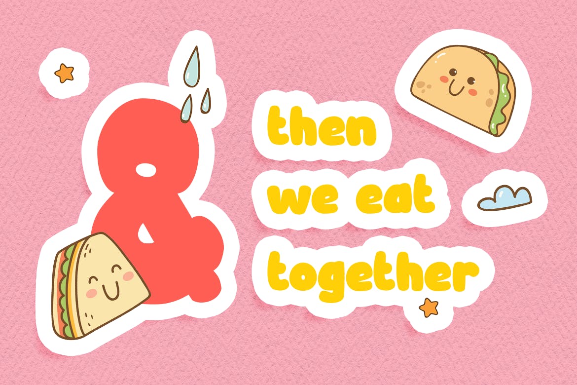 儿童书籍无衬线字体素材 Patch Note – Kids Font 设计素材 sucaiwan.com