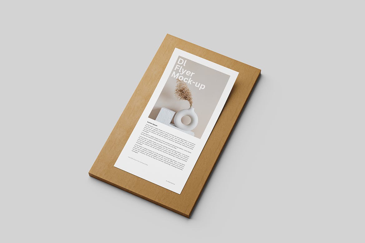 DL尺寸广告宣传单设计样机图 DL Flyer Mockup 样机素材 sucaiwan.com