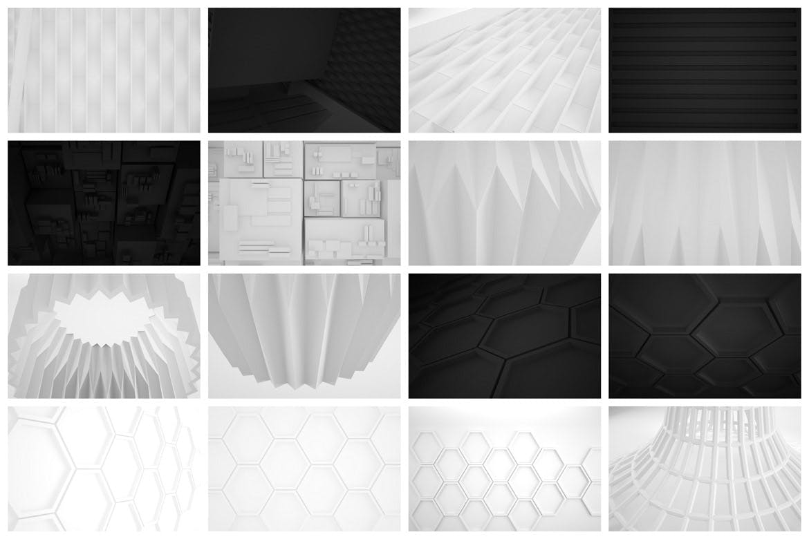 3D建构主义建筑艺术背景素材v2 Constructivism Backgrounds 2 图片素材 sucaiwan.com