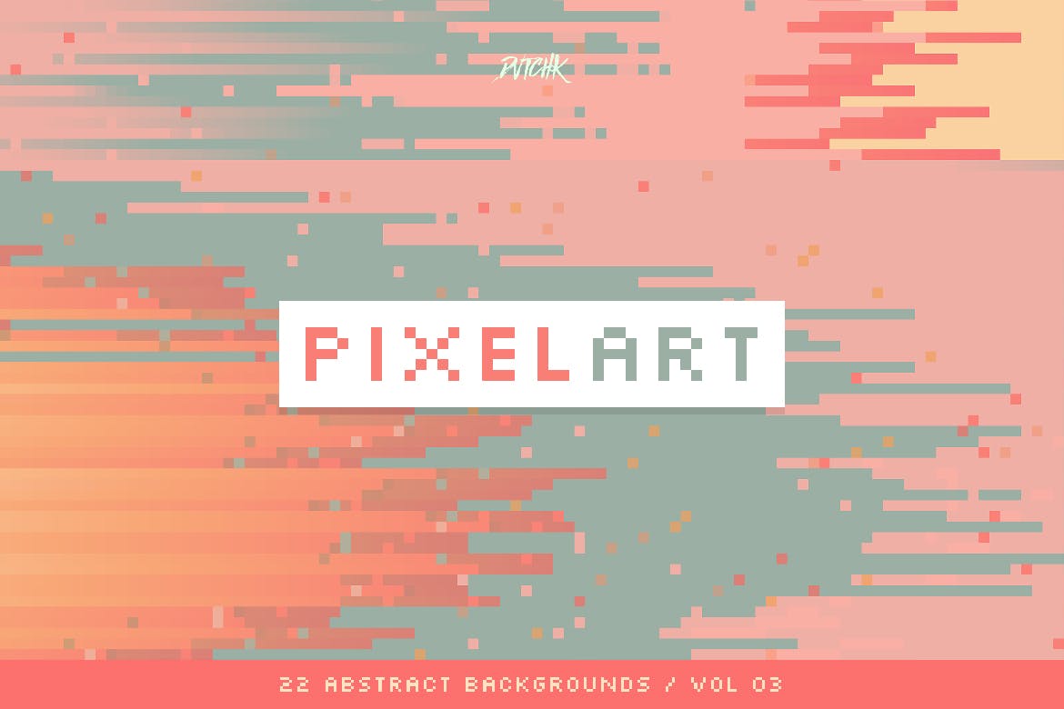 像素艺术抽象彩色背景v3 Pixel Art | Colorful Backgrounds | V. 03 图片素材 sucaiwan.com
